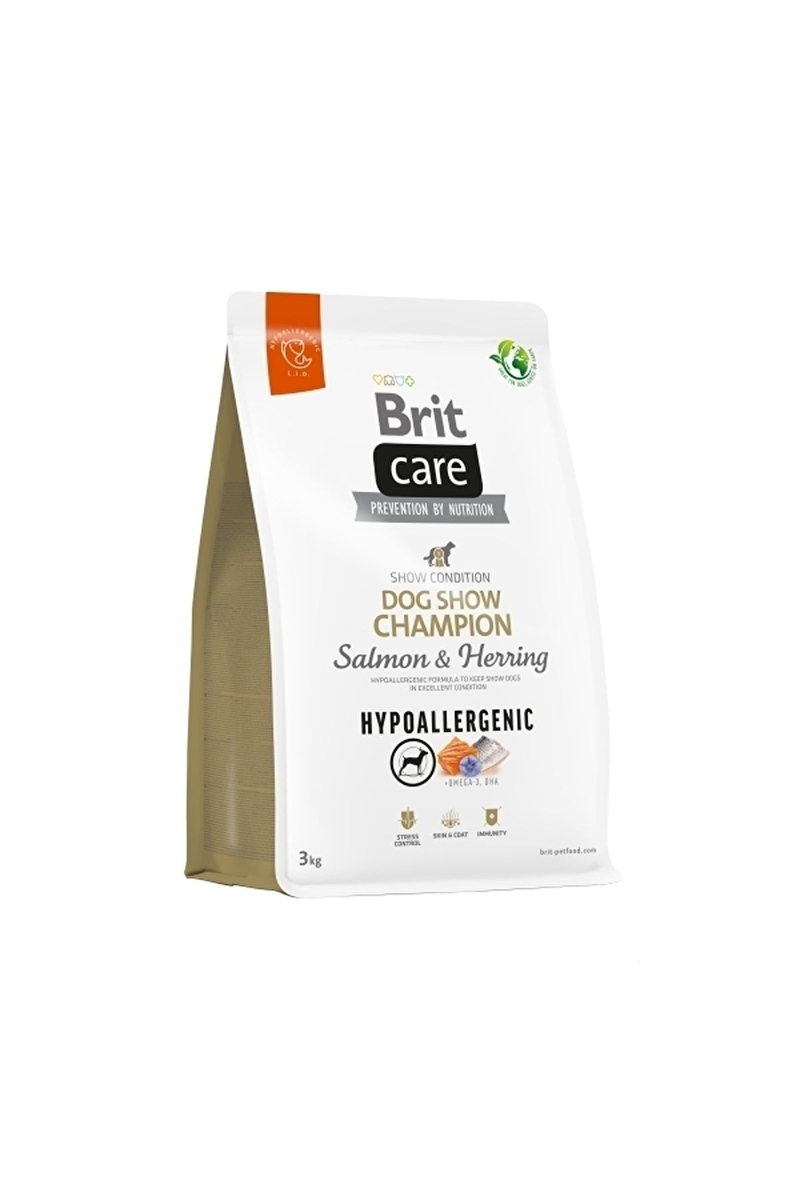Brit Care Yarışma Köpekleri Kondisyonu İçin, Hipoalerjenik, Somonlu Ve Ringa Balıklı Kuru Mama 3 kg