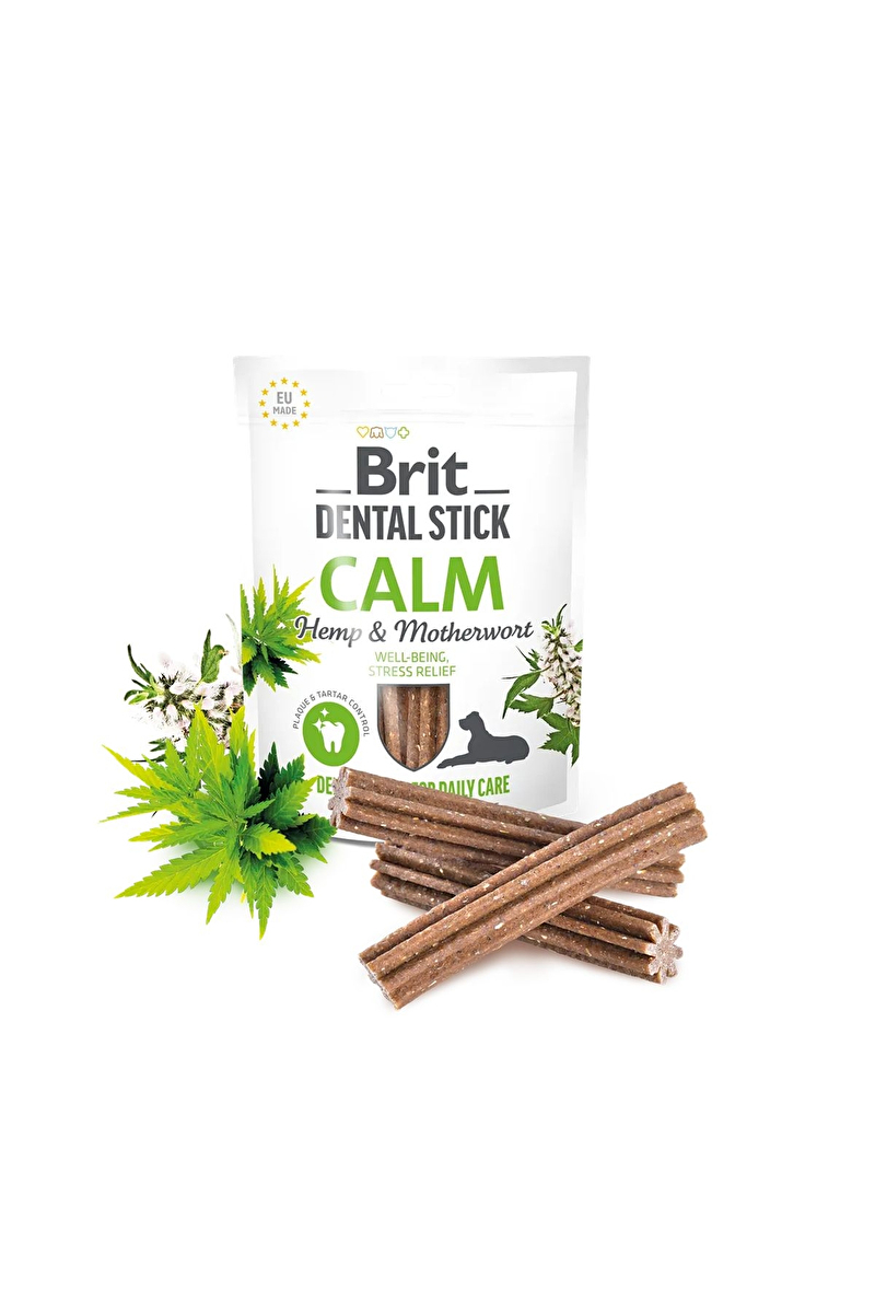 Brit Dental Stick, Köpekler için Stres Karşıtı Günlük Ağız Bakımı Diş Ödülü 250 g