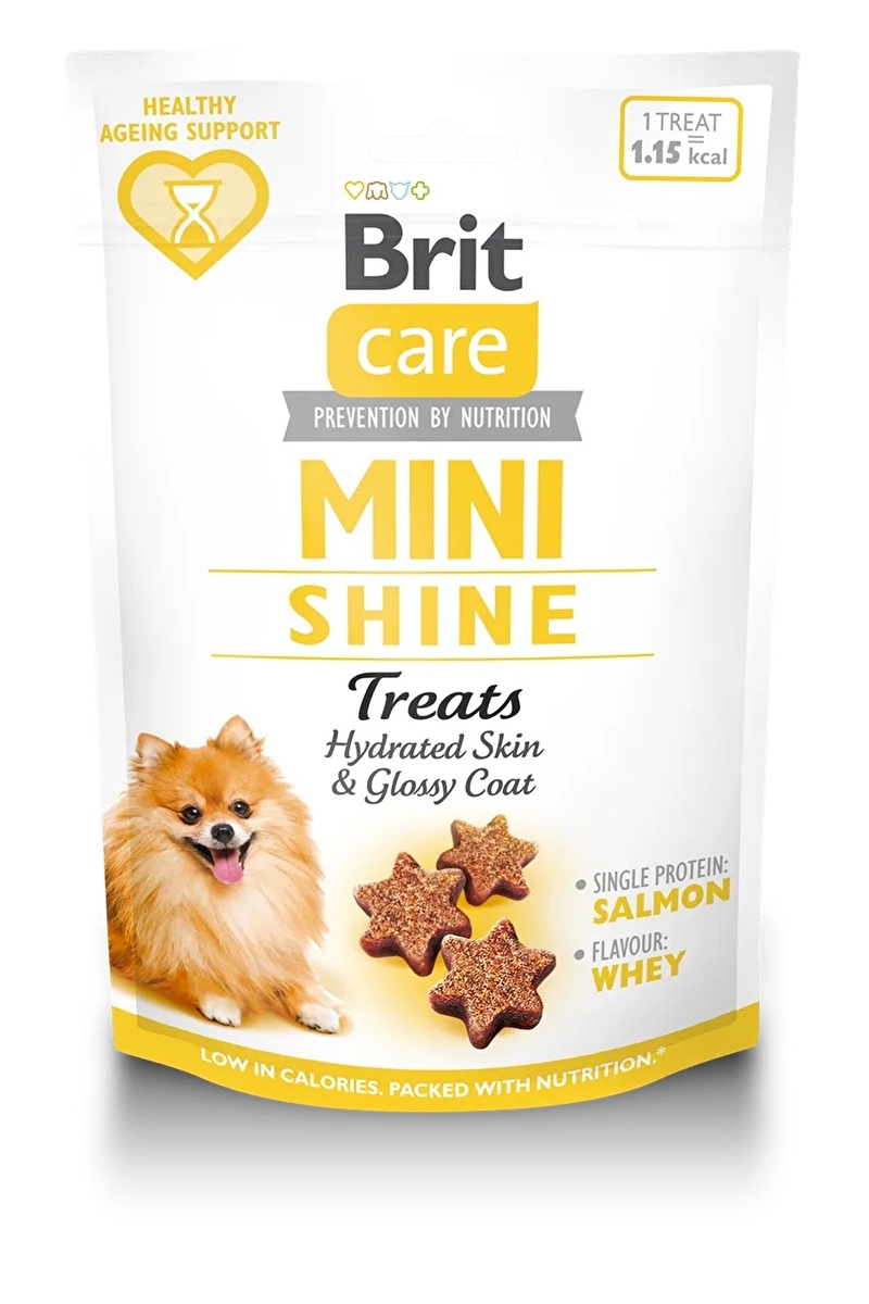 Brit Care Mini Irk Köpekler İçin Cildin Nemli Kalmasına ve Tüylerin Parlaklığının Korunmasına Yardımcı Yarı Nemli Fonksiyonel Ödül 50 gr