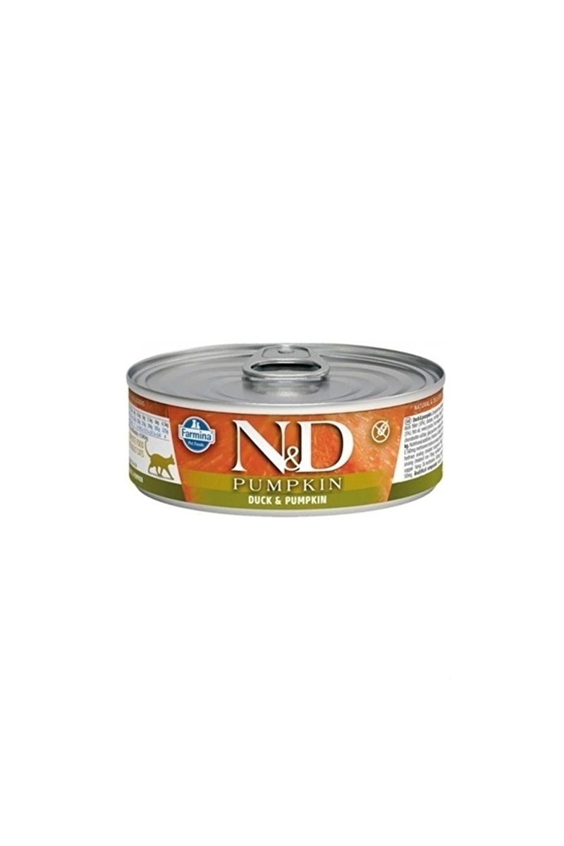 N&D Pumpkin Balkabaklı Ördekli Tahılsız Yetişkin Kedi Konservesi 70g