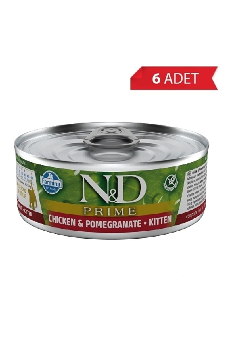 N&D Tavuklu ve Narlı Tahılsız Yavru Kedi Konservesi 70g