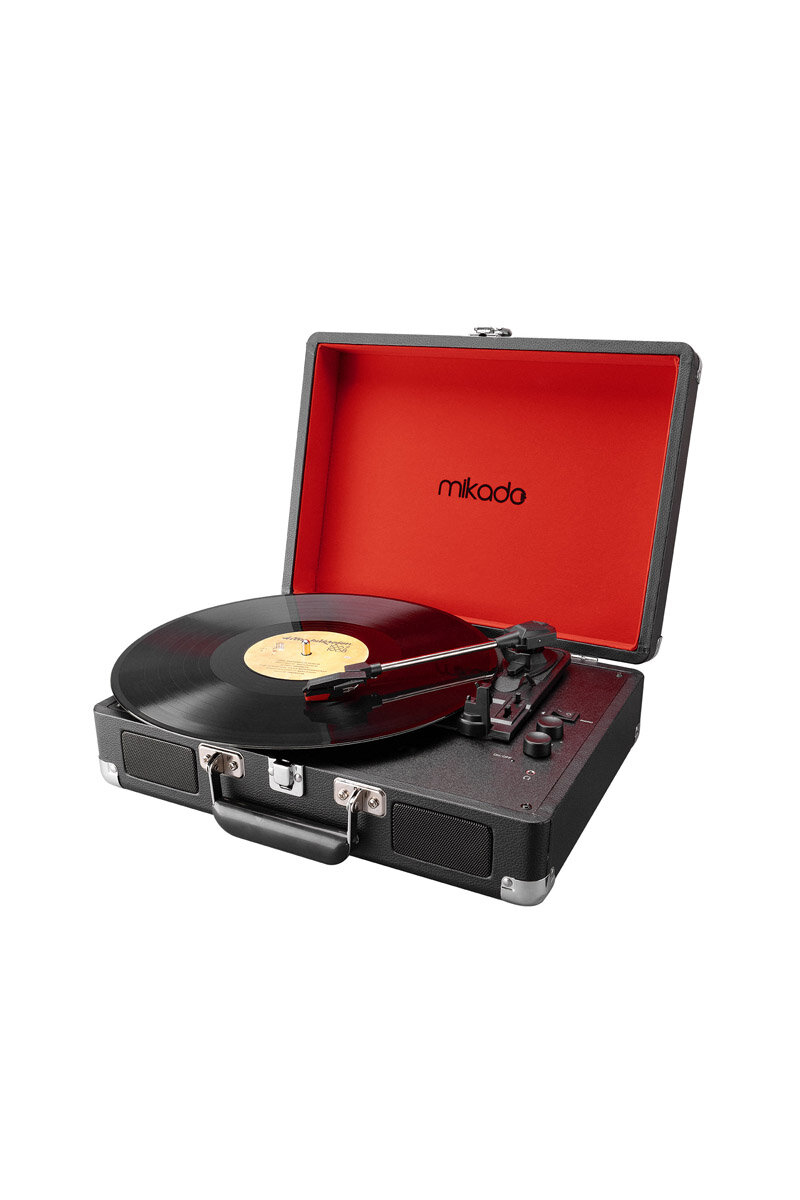 Mikado Nostalgia MN-P317 Siyah Pikap+Rca+Bluetooth Destekli Müzik Kutusu