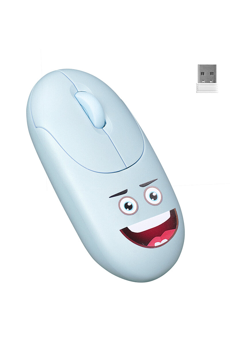 Everest SM-26 FASHION 2.4Ghz Mavi Kabartmalı Kablosuz Mouse