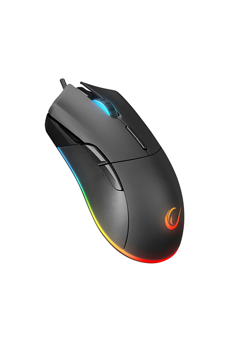 Rampage SMX-R21 COMPACT Usb Siyah RGB Işıklı+Macro 7200dpi / 1000hz Gaming Oyuncu Mouse
