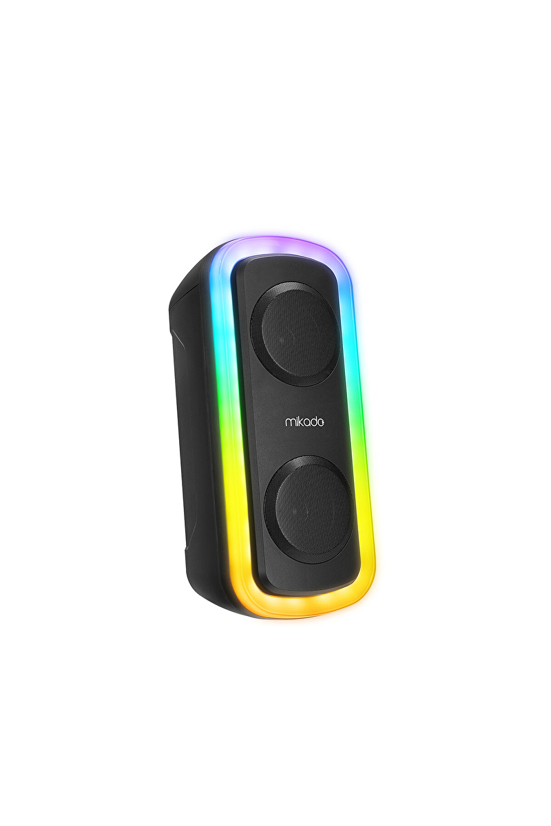 Mikado MD-C18 Siyah 8W RGB Işıklı Taşınabilir Speaker Hoparlör