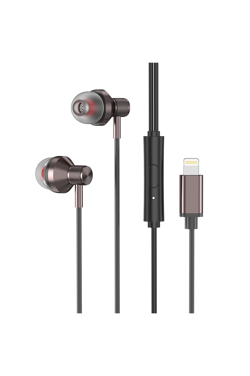 S-link SL-BTL03 Siyah iPhone Telefon Uyumlu Lightning Konnektörlü Metal Bluetooth Kulaklık