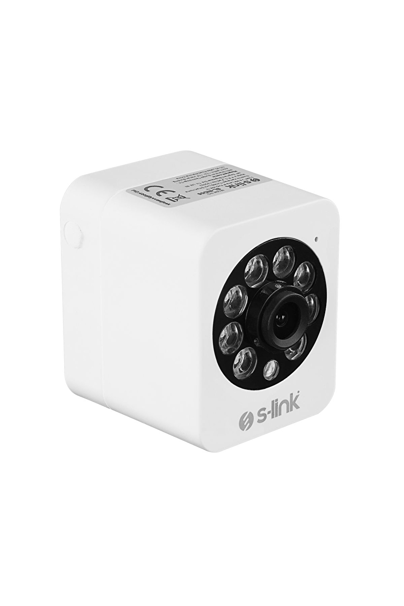 S-link SL-IND06 3.0 MP IP Smart Full HD Lens 2.8mm DUAL BAND Wifi Network TF Card Type-C Güvenlik Bebek Kamerası Tuya