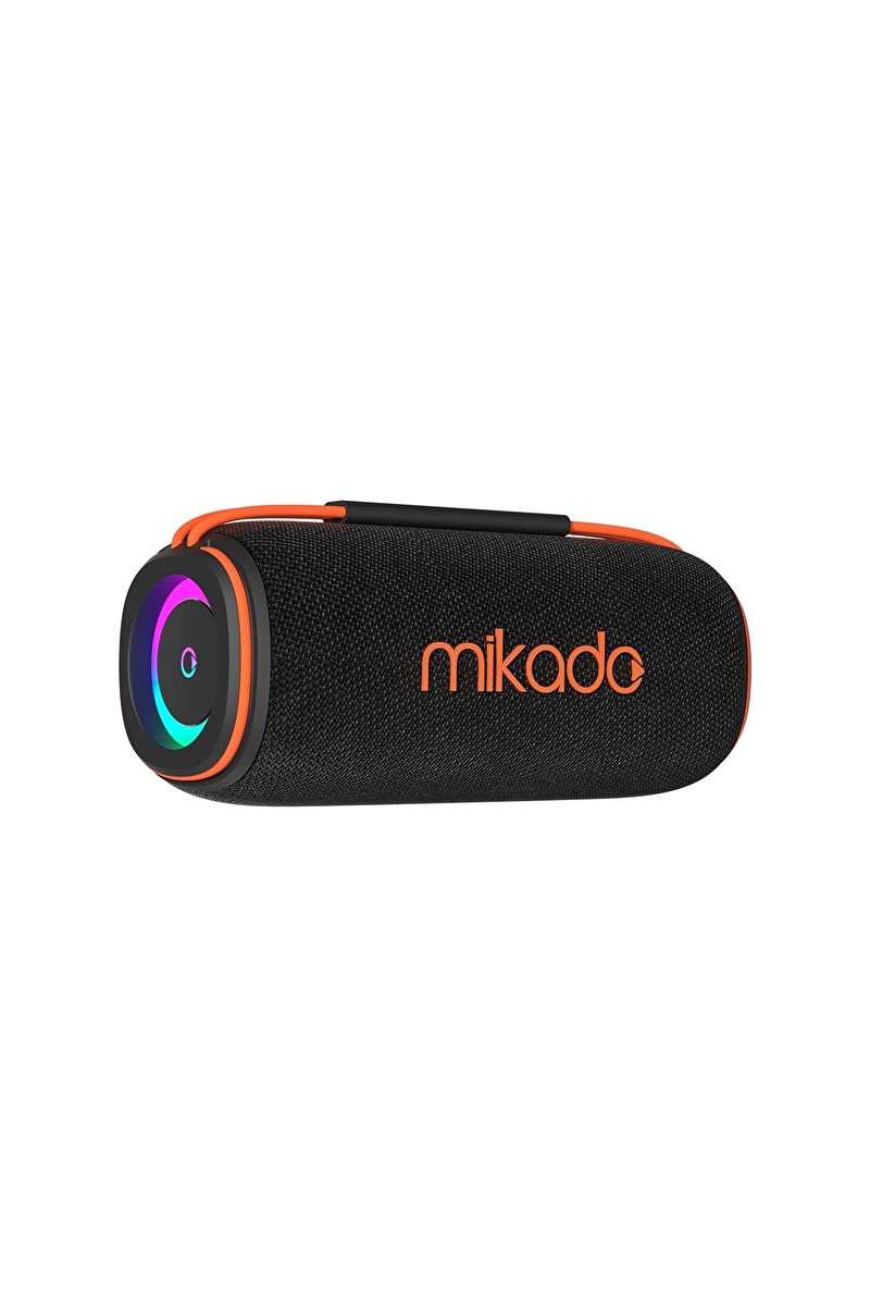 Mikado MD-32BT Siyah IPX6 30W RGB Işıklı 4500mAh TF KART+USB Destekli Bluetooth Hoparlör