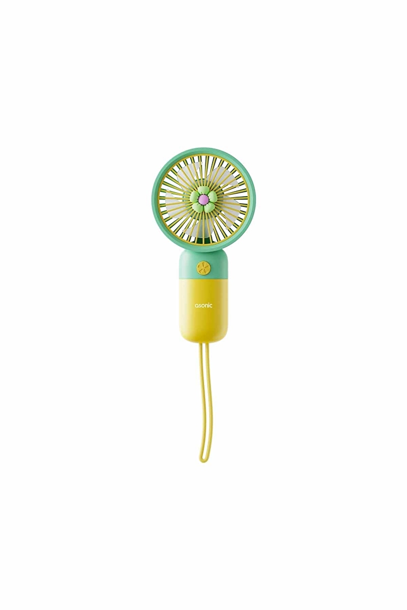 Asonic AFN24 Sarı 250mAh Elde Taşınabilir Masaüstü Usb Fan