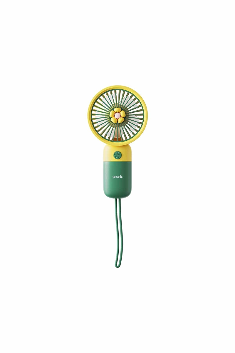 Asonic AFN24 Yeşil 250mAh Elde Taşınabilir Masaüstü Usb Fan