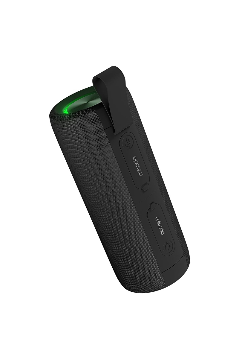 Mikado MD-51BT Cyclone Siyah 20W 1800mAh + 1800mAh TF-AUX-TWS-IPX6 Mıknatıslı Bluetooth Hoparlör