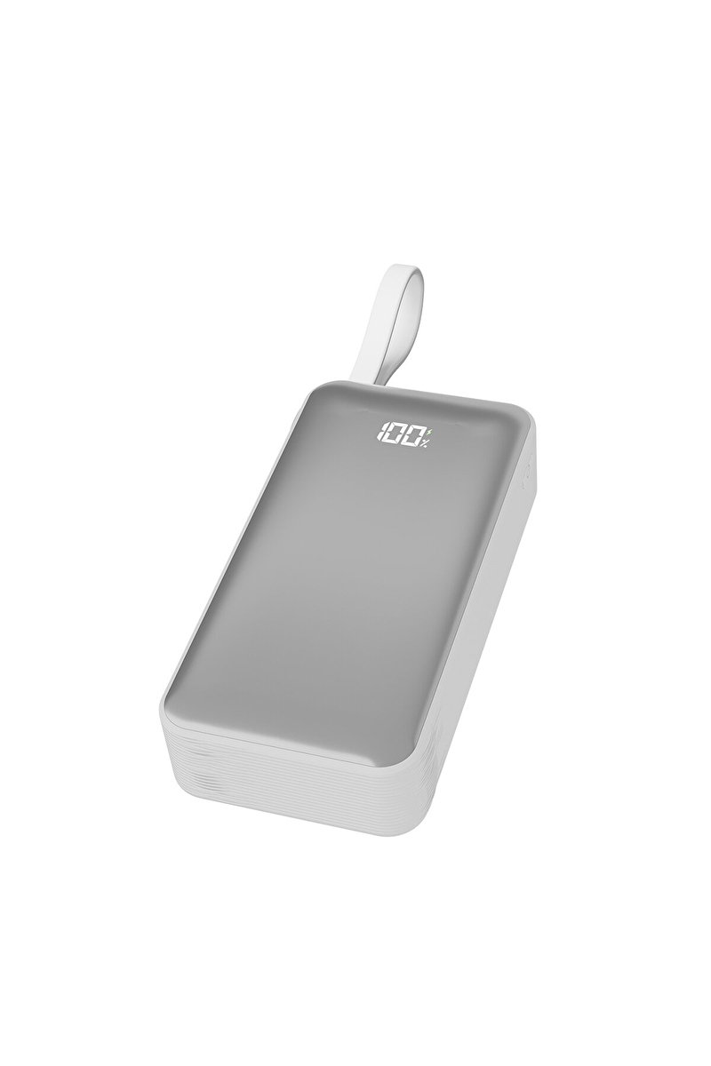 S-link G350 10000mAh PD35W+QC30W-HSC22,5W Beyaz LCD Taşınabilir Pil Şarj Cihazı Powerbank