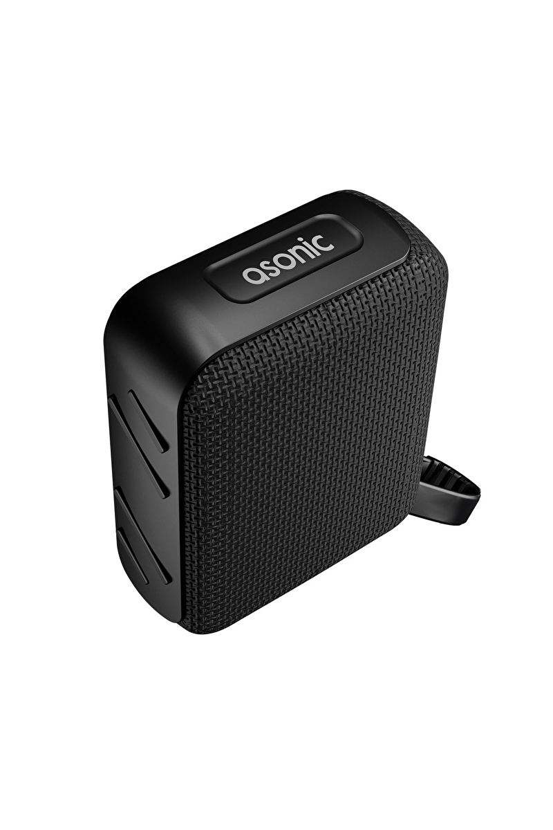 Asonic AS-03 Siyah USB-TF-TWS-Bluetooth Destekli 5W 1200mAh Type-C Speaker