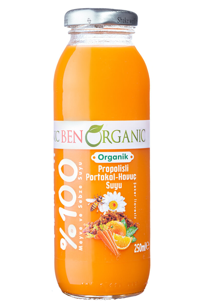 Benorganic Portakal Havuç Propolis 250 ml