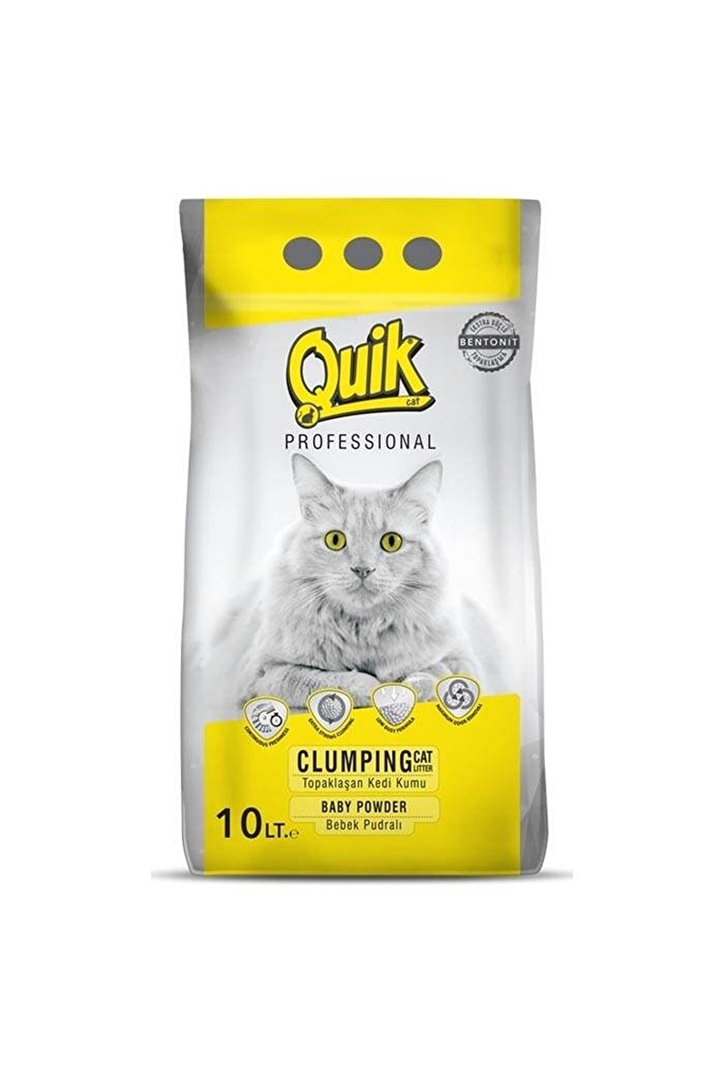 Quik Bentonit 10 Lt İnce (Pudra Kokulu)