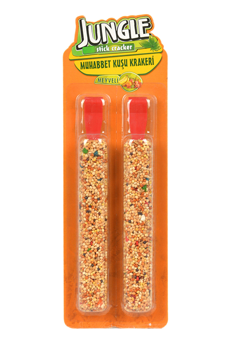 Jungle Muhabbet Kuşu Meyveli 3'Lü Kraker