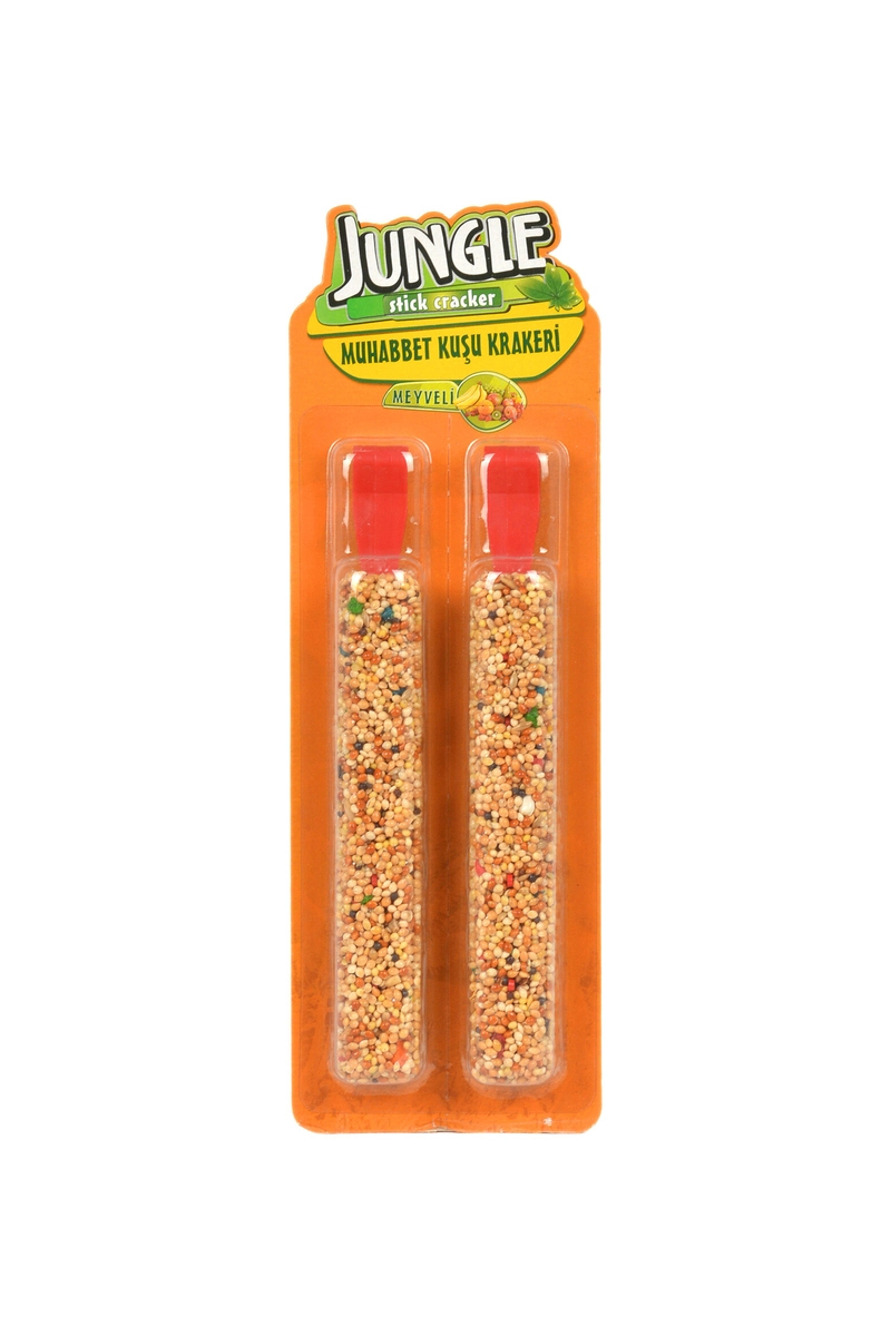 Jungle Muhabbet Kuşu Meyveli 3'Lü Kraker