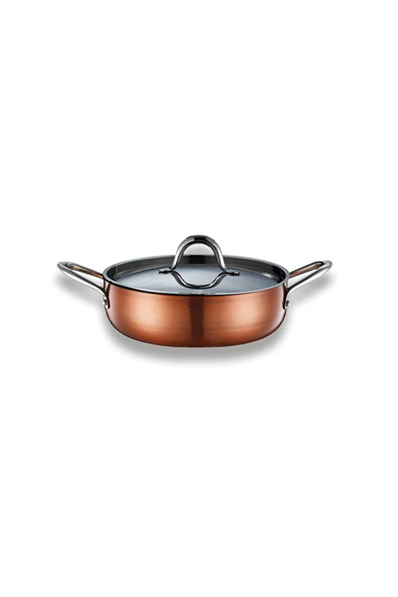 Brioni Copperfield Alüminyum Basık Tencere 24 cm