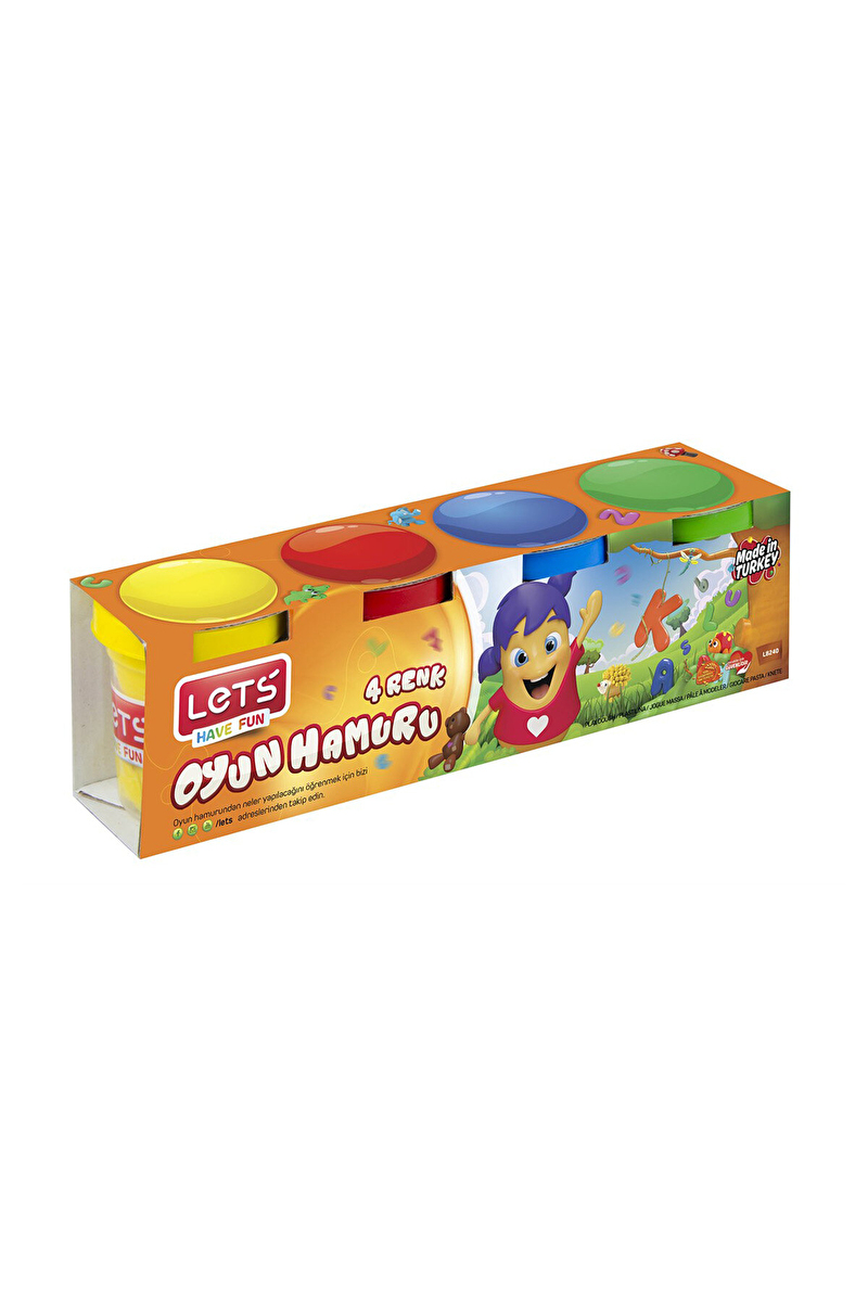 Lets 4'lü Oyun Hamuru 4x60g