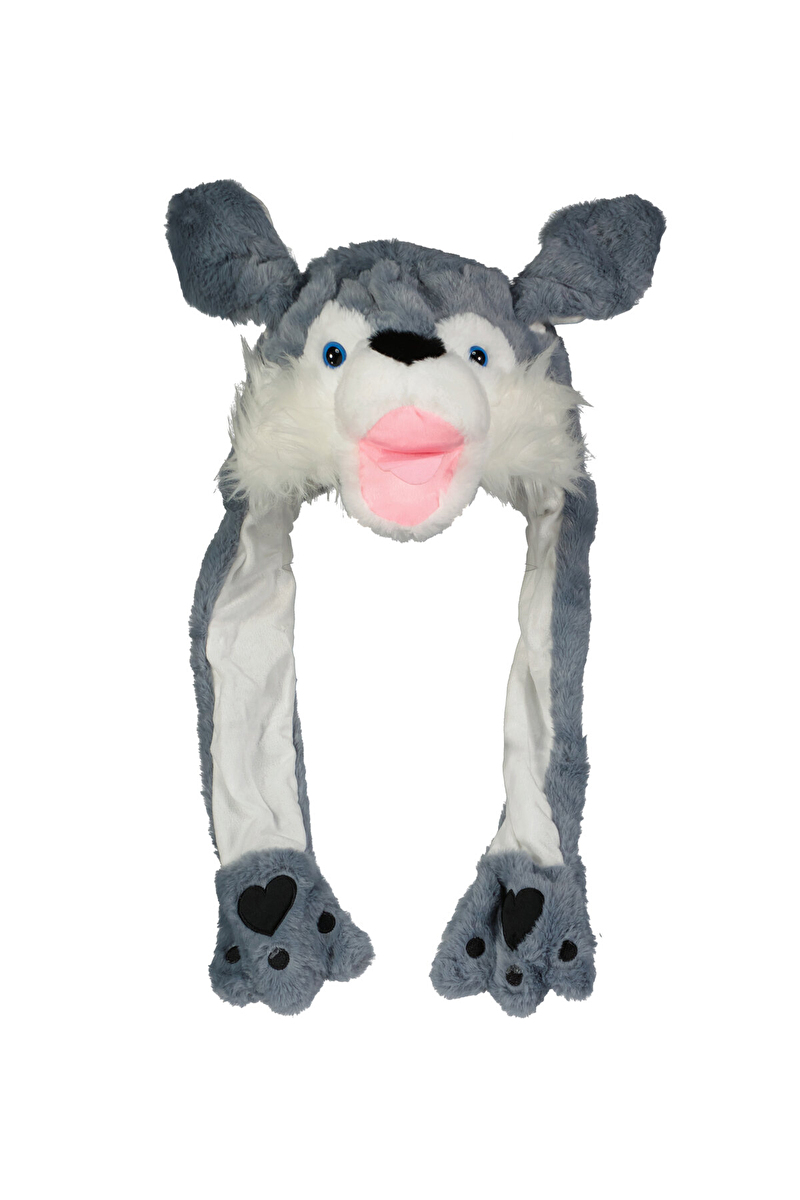Kitti 5/9 Yaş Çocuk Pelüş Kulaklı Hareketli Şapka K25465-02-006