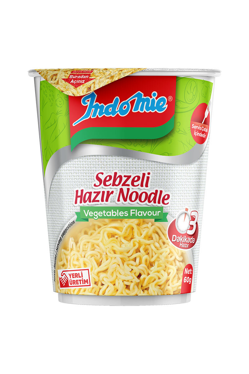 İndomie Sebzeli Hazır Noodle Bardak 60 g