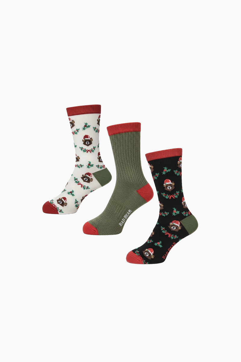 Bad Bear Unisex 3'lü Çorap NEW BEAR.RNK