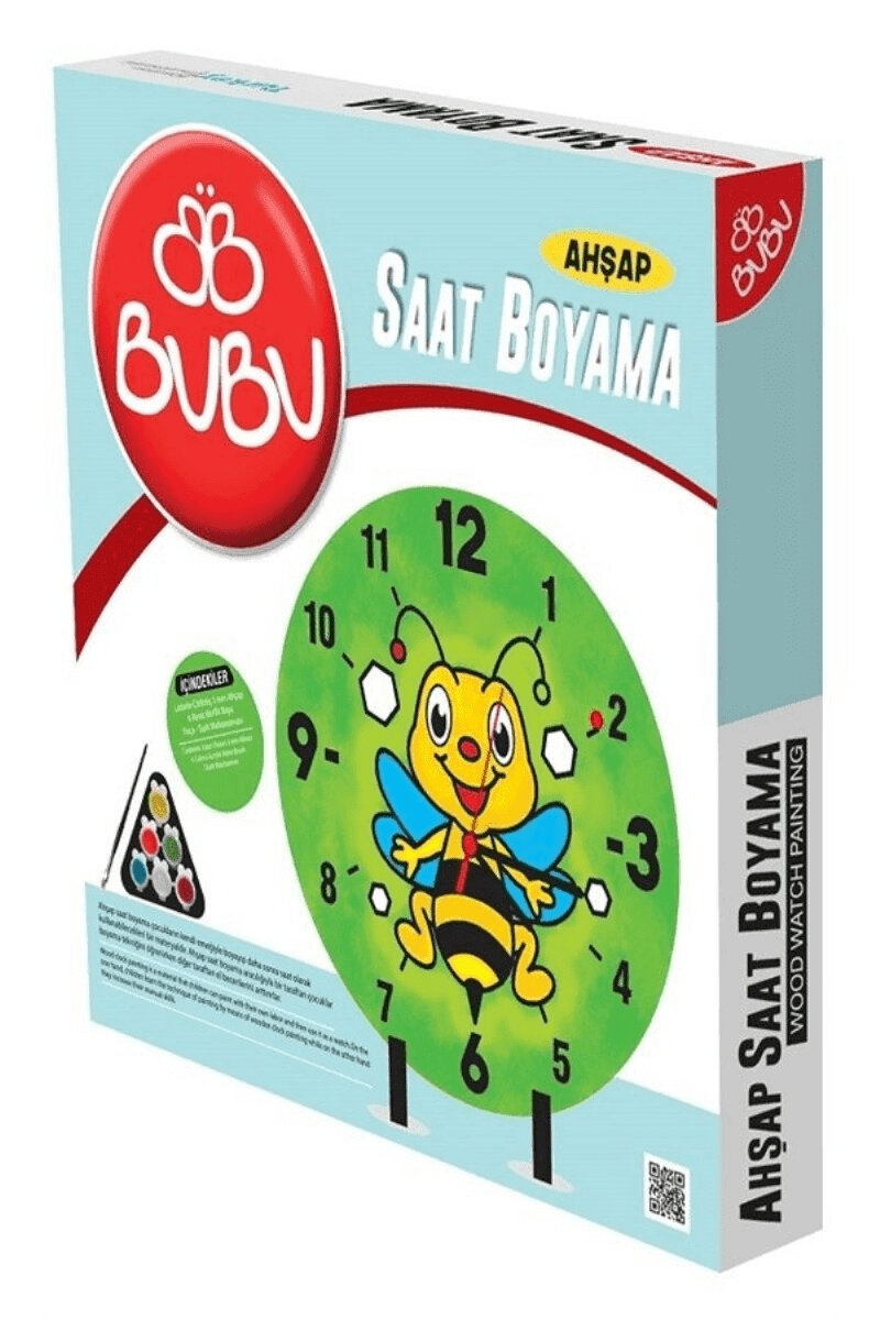 Bu-Bu Ahşap Saat Boyama