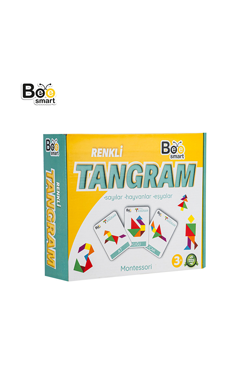 Bee Smart Ahşap Renkli Tangram Oyunu