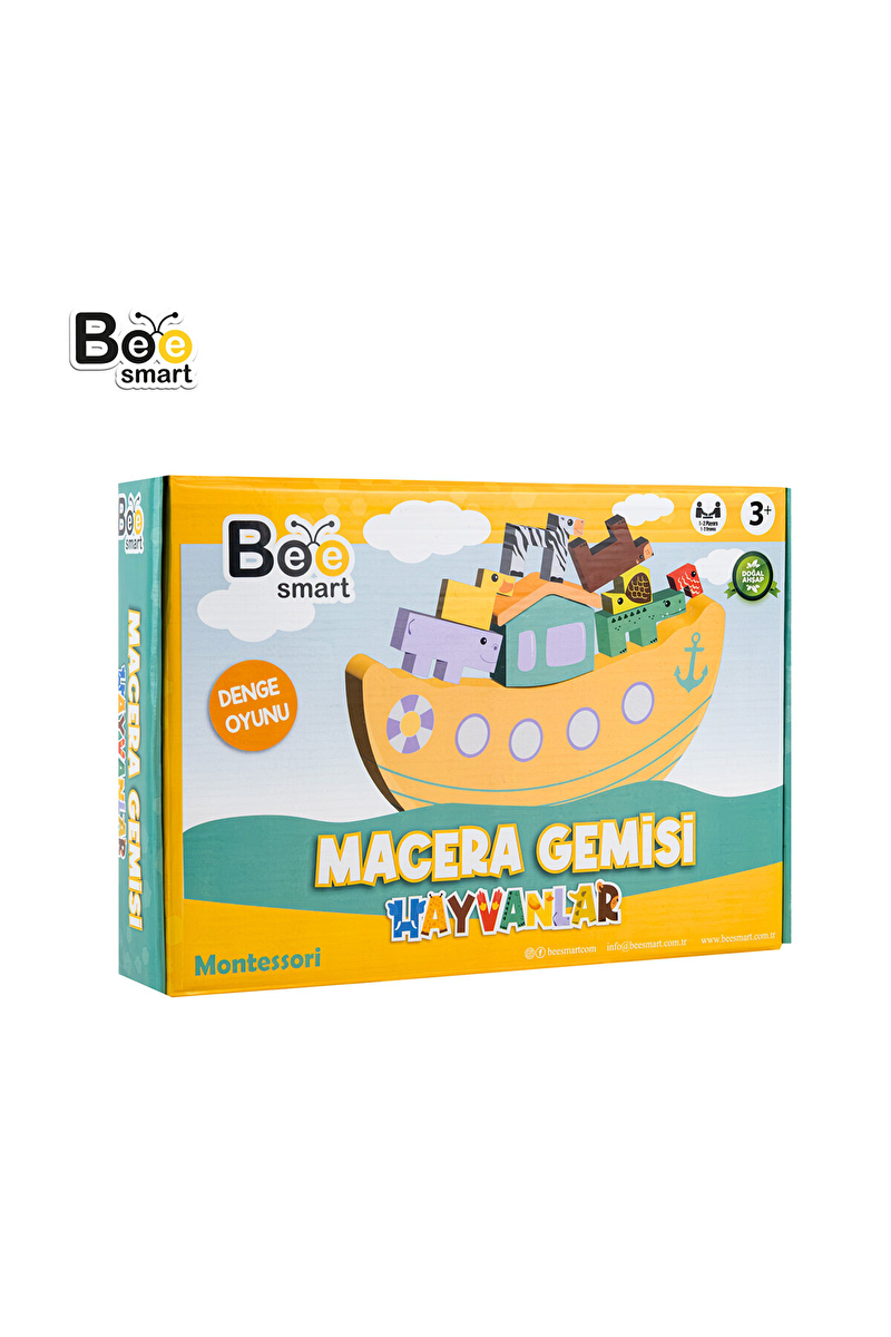 Bee Smart Ahşap Macera Gemisi Hayvanlar Oyunu