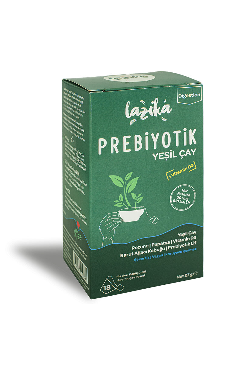 Lazika Prebiyotik Yeşil Çay 18'Li