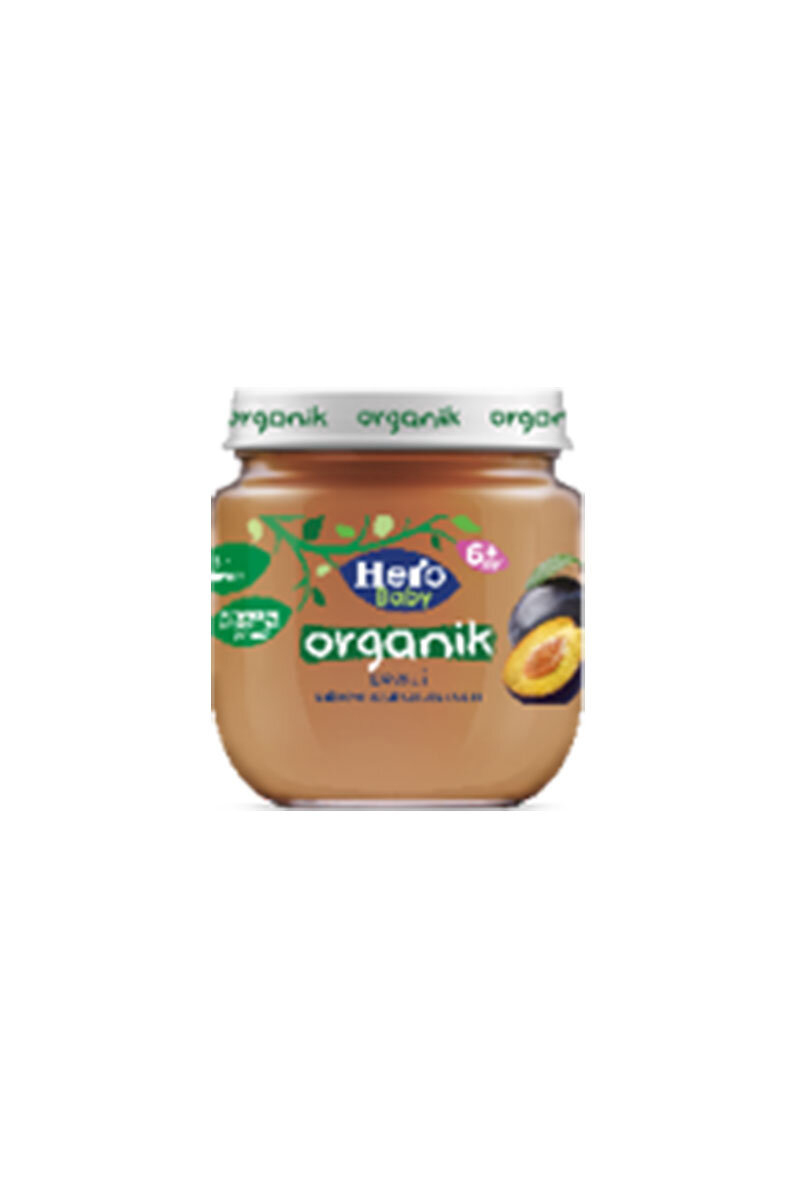 Hero Baby Organik Erikli Kavanoz Maması 120 g
