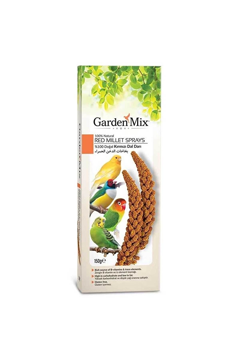 Garden Mix Platin Kırmızı Doğal Dal Darı 150gr