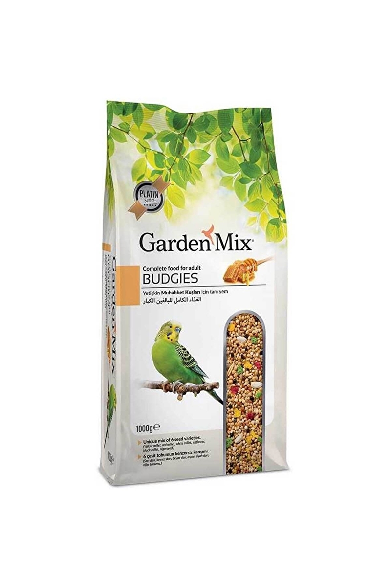 Garden Mix Platin Ballı Muhabbet Kuşu Yemi 1kg