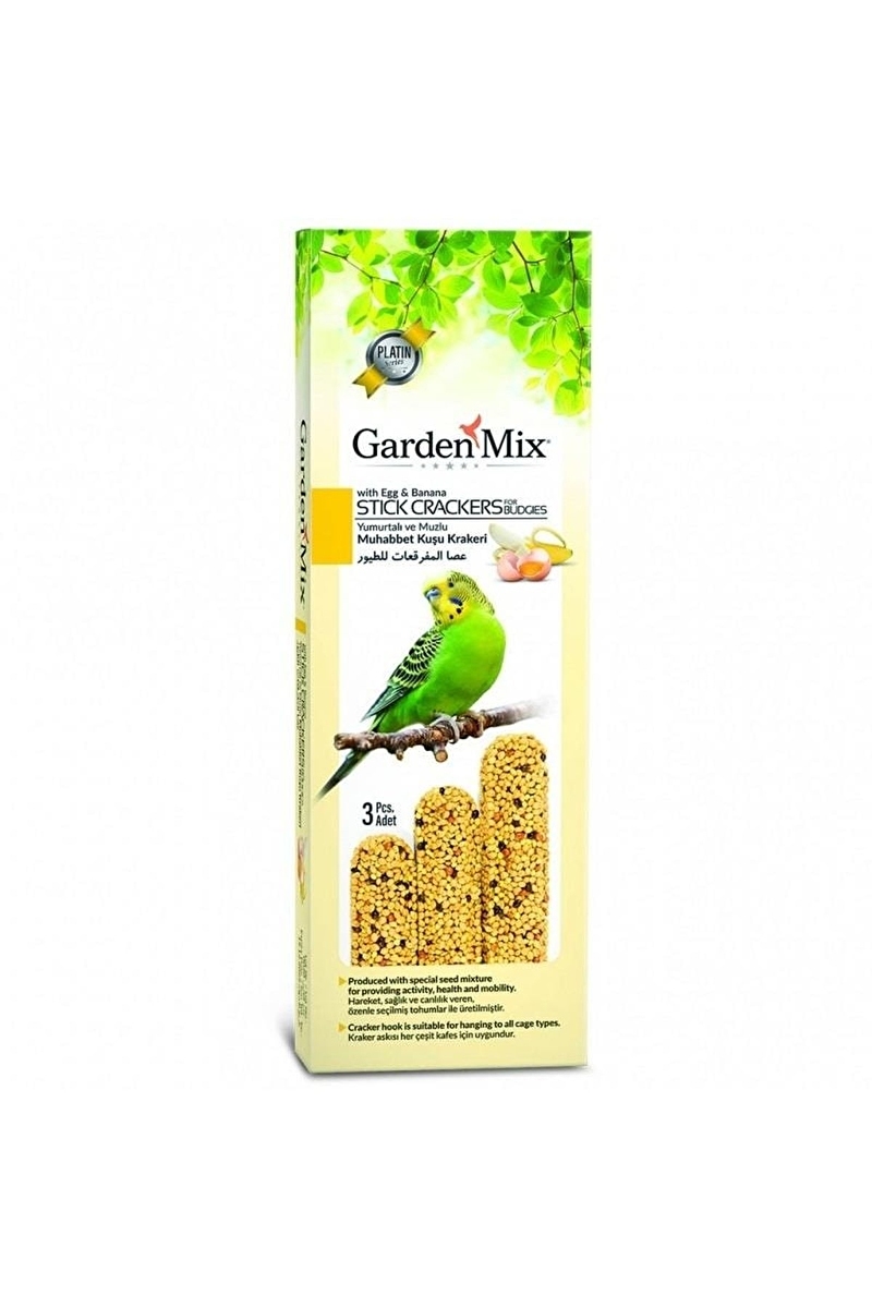 Garden Mix Platin Muzlu Yumurtalı Kuş Krakeri (3'lü)