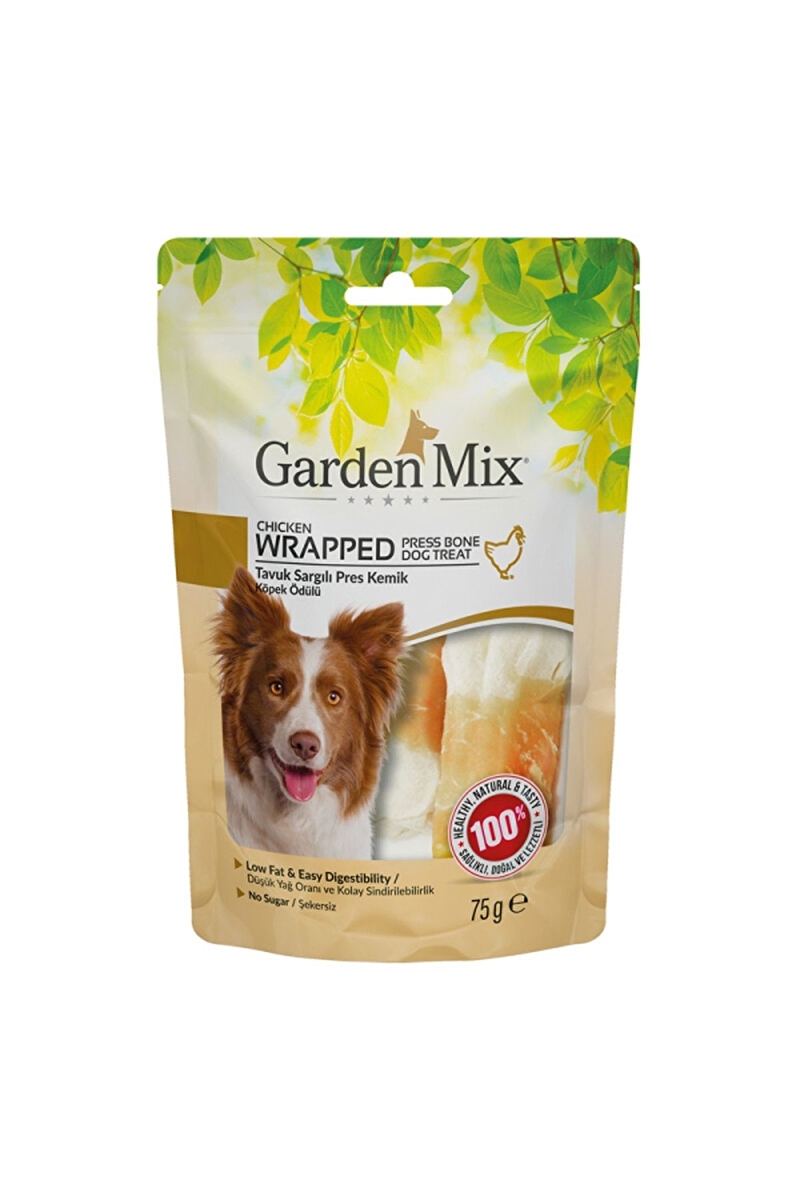 Garden Mix Sargılı Pres Kemik Köpek Ödül Maması 75gr