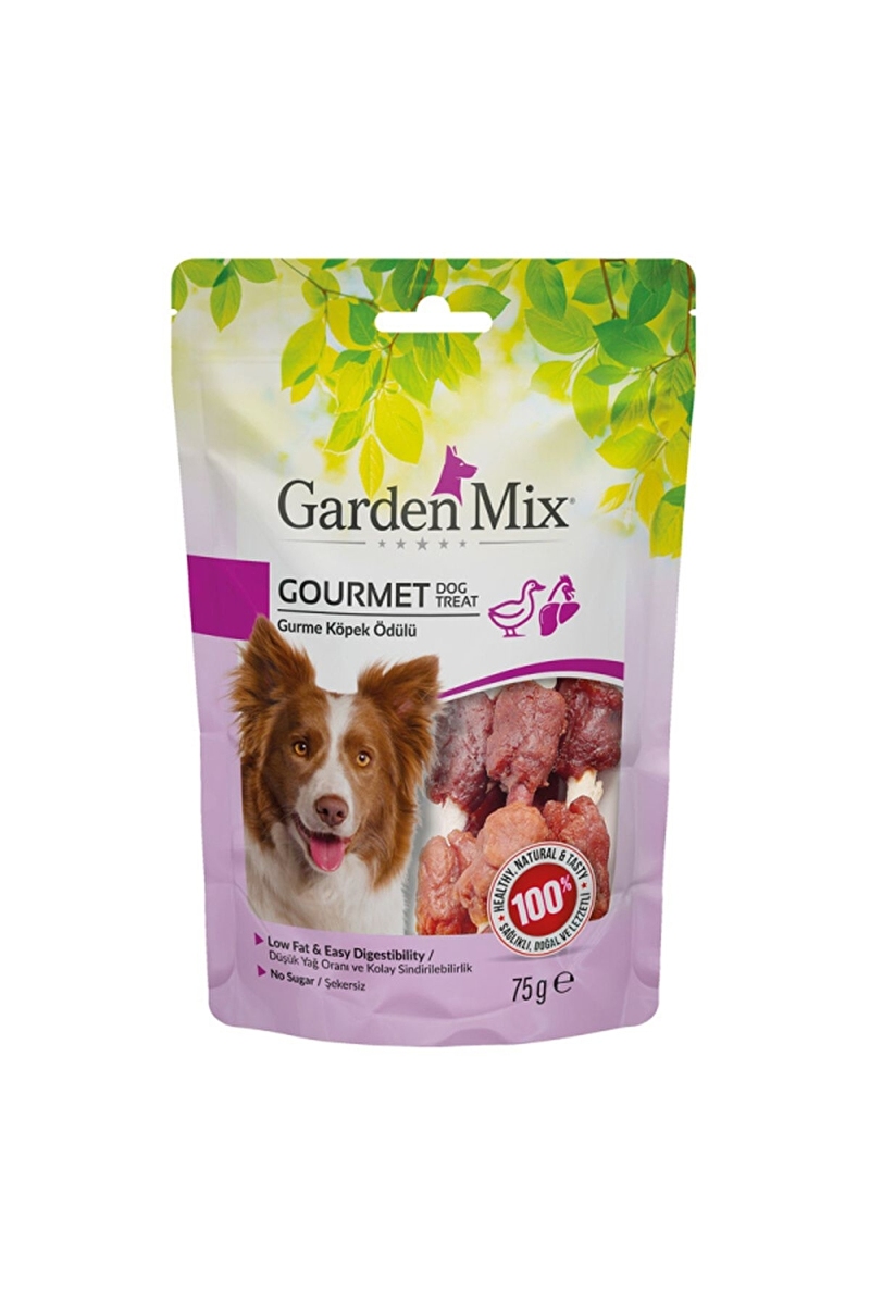 Garden Mix Gurme Ördekli ve Tavuklu Köpek Ödül Maması 75 gr