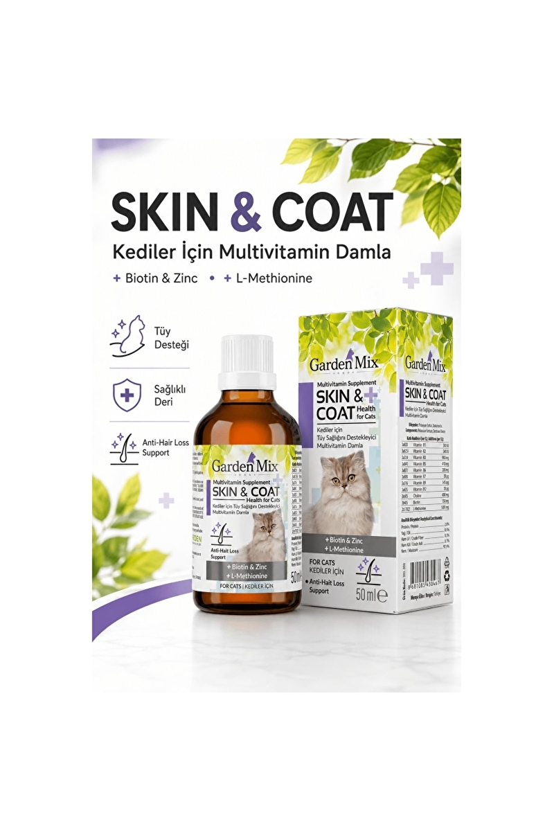 Garden Mix Kedi Tüy Sağlığı Damlası 50 ML