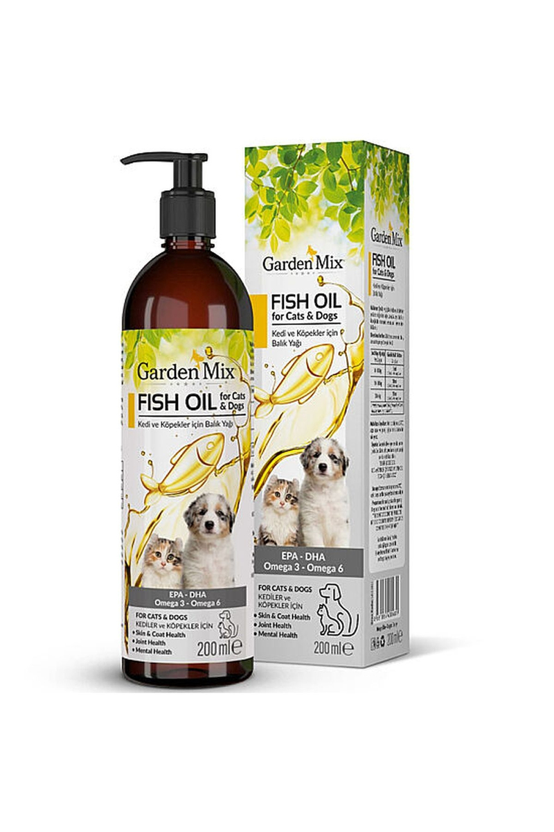 Garden Mix Kedi ve Köpek Somon Yağı 200 ml