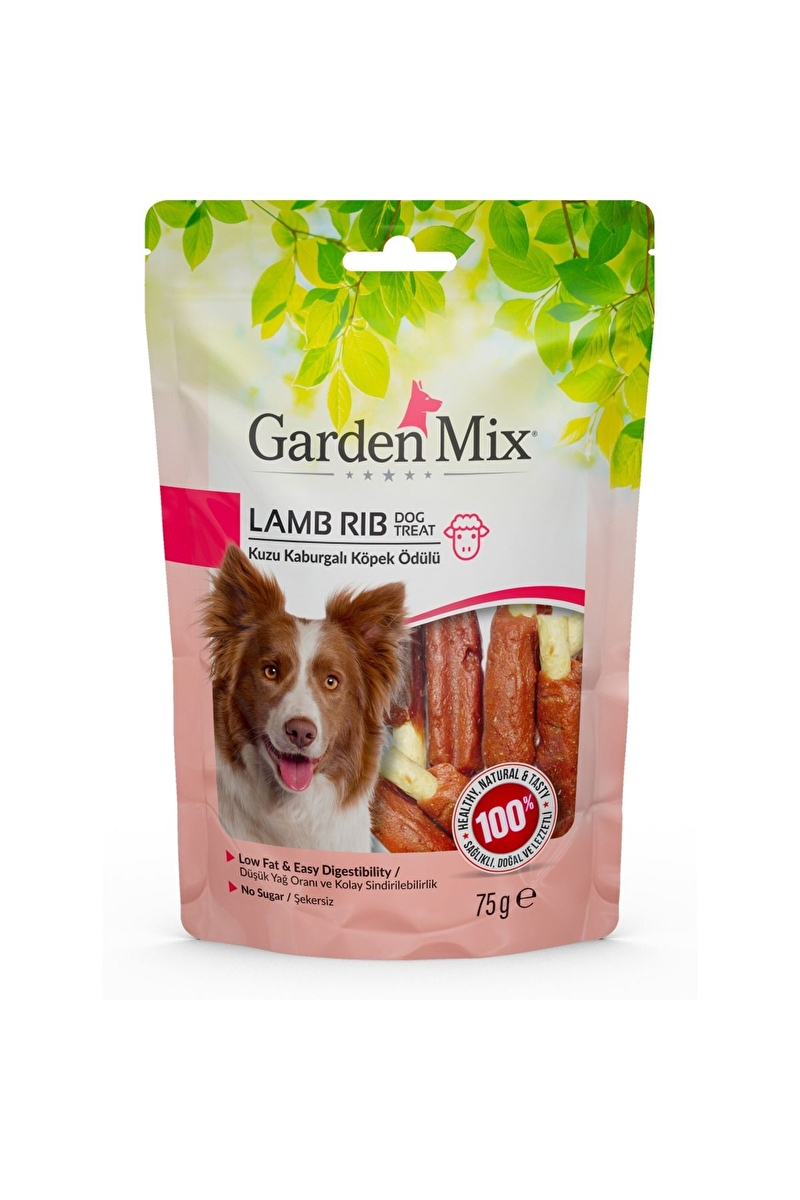 Garden Mix Kuzu Kaburgalı Köpek Ödül Maması 75gr