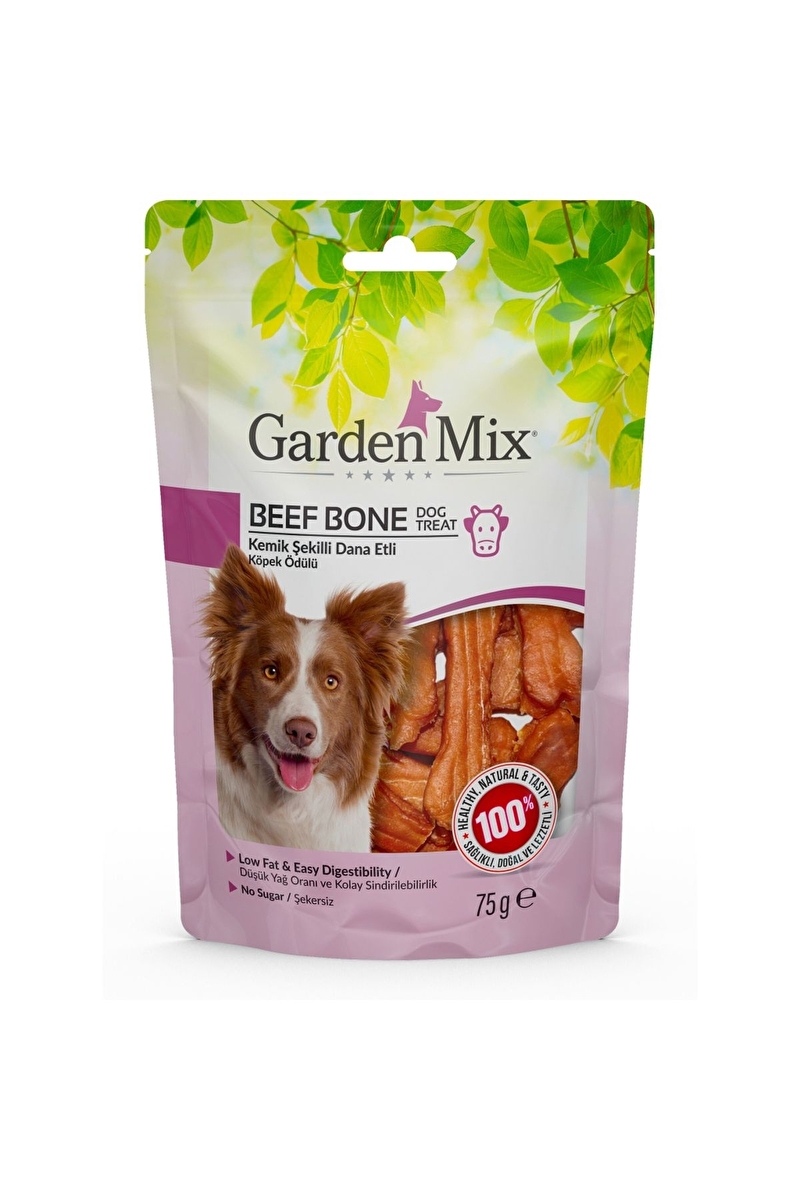 Garden Mix Kemik Şekilli Dana Etli Köpek Ödül Maması 75 gr