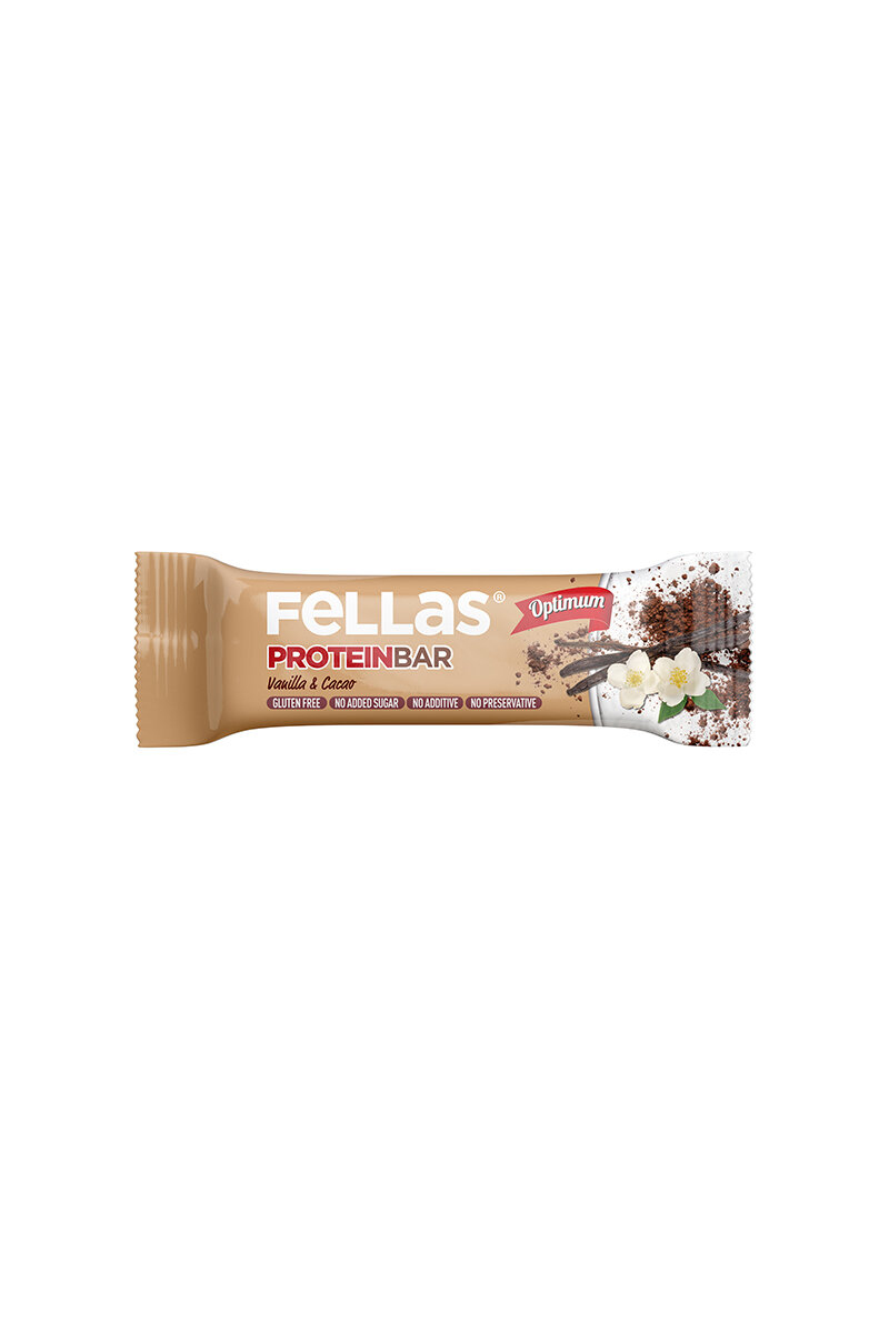 Fellas Vanilya Kakao Glütensiz Protein Bar 32 Gr