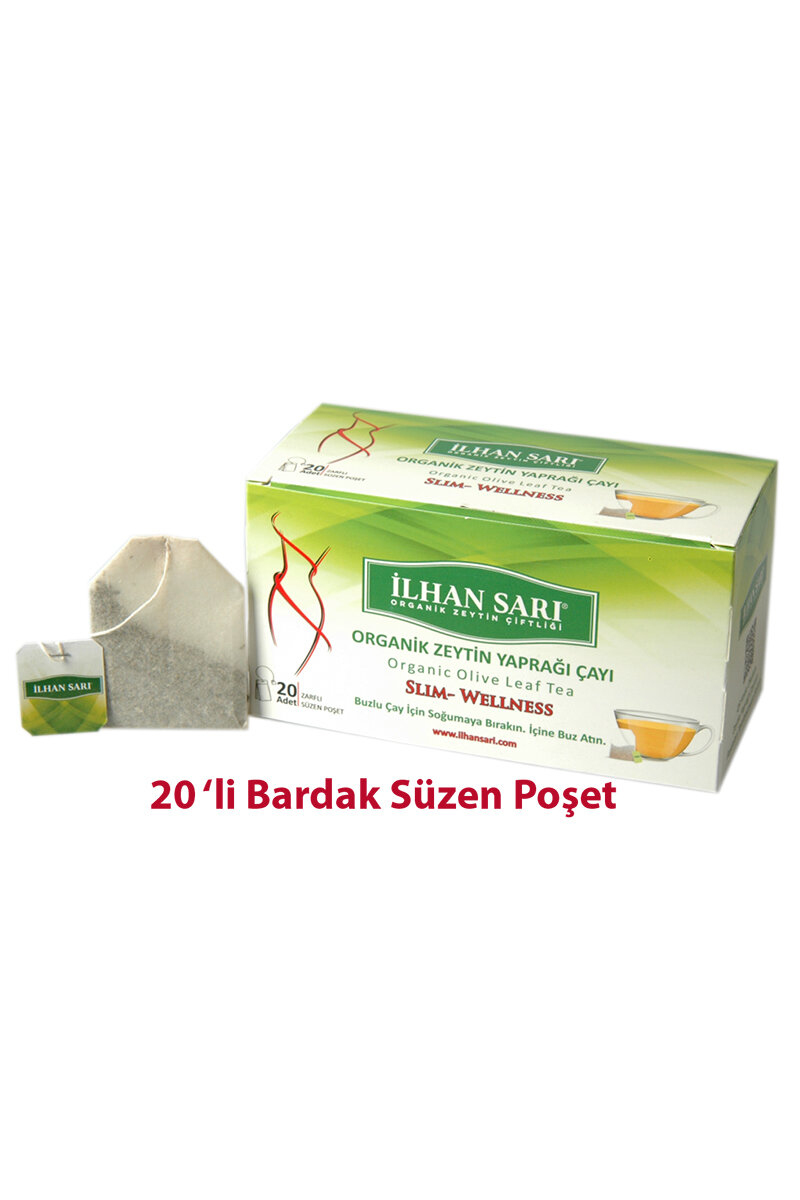 İlhan Sarı Organik Zeytin Yaprağı Çayı 20'li Bardak Poşet Çay
