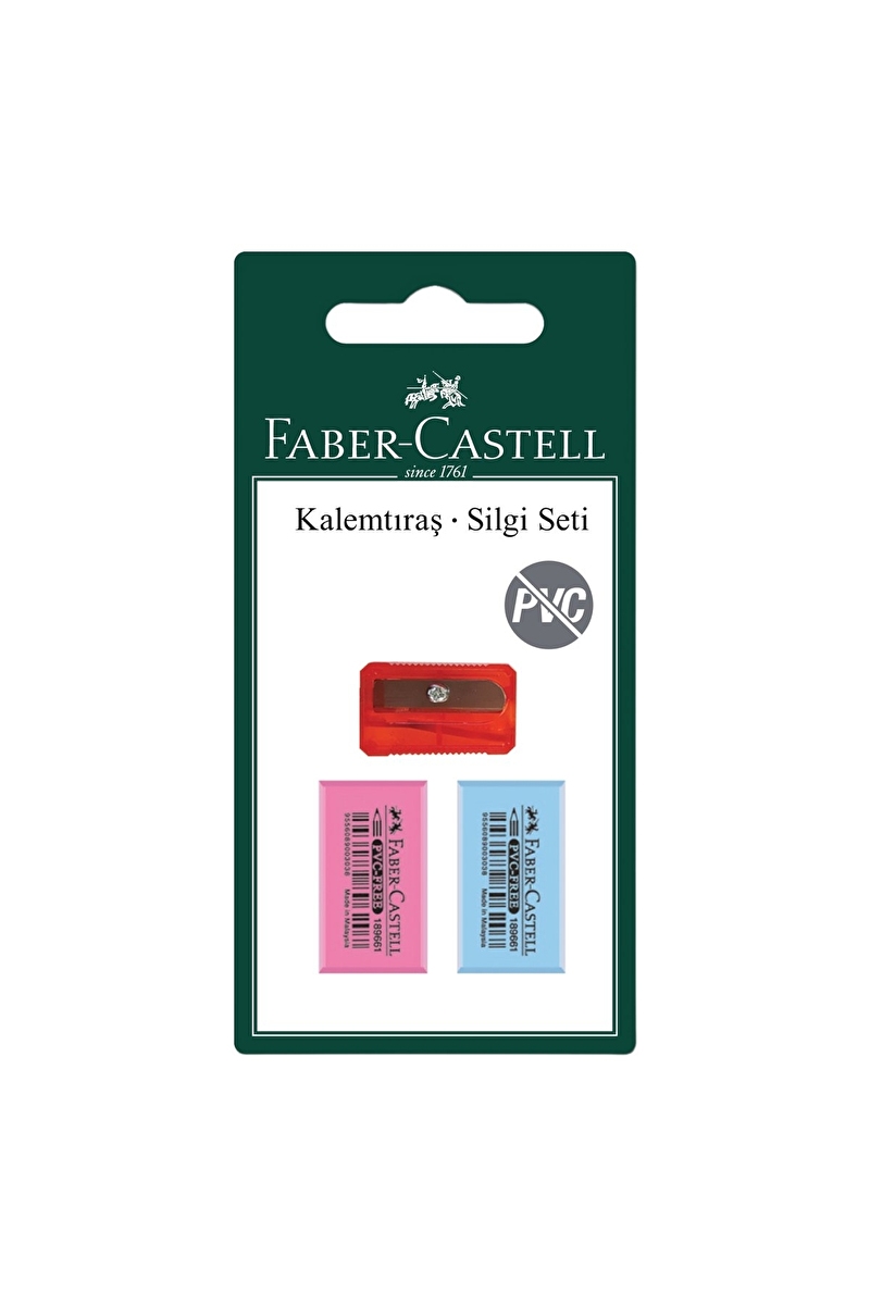 F.C Karışık Set Renkli Sılgı+Kalemtras