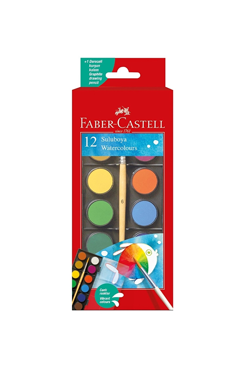 Faber-Castell Bls Suluboya 12li Büyük Boy Set