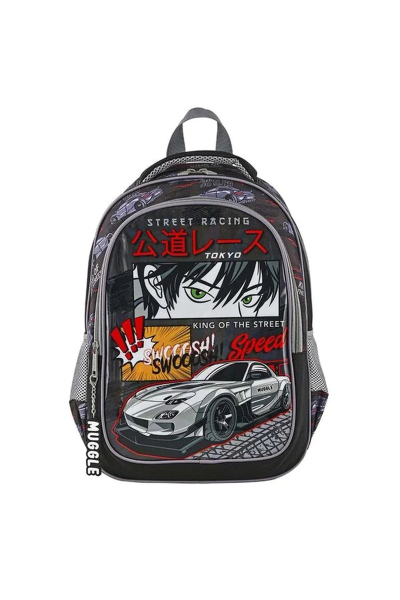 Muggle Mu-9136 Street Racing Koleksiyonu İlkokul Çantası