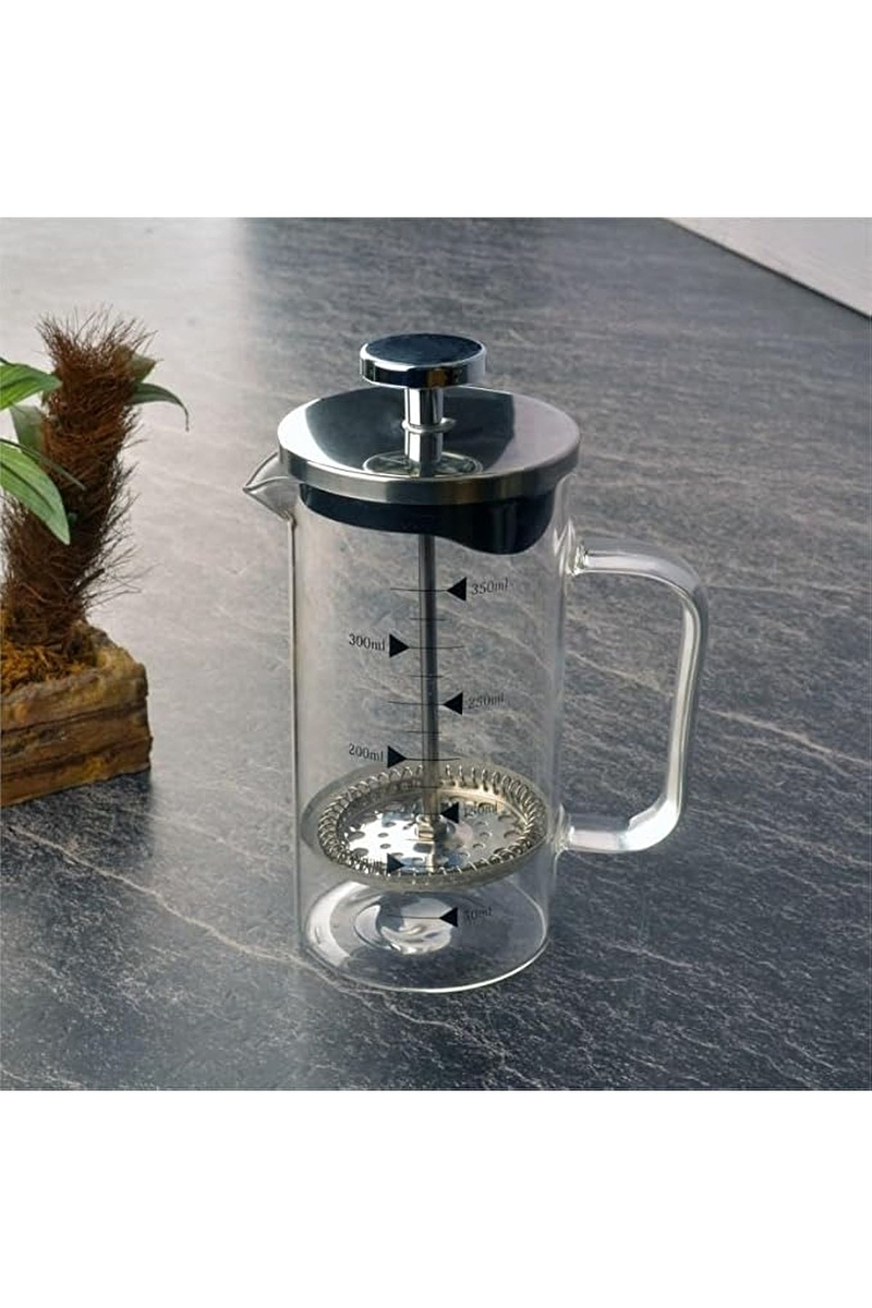 Tohana Metal Kapaklı Cam French Press 350 ml - THN76233