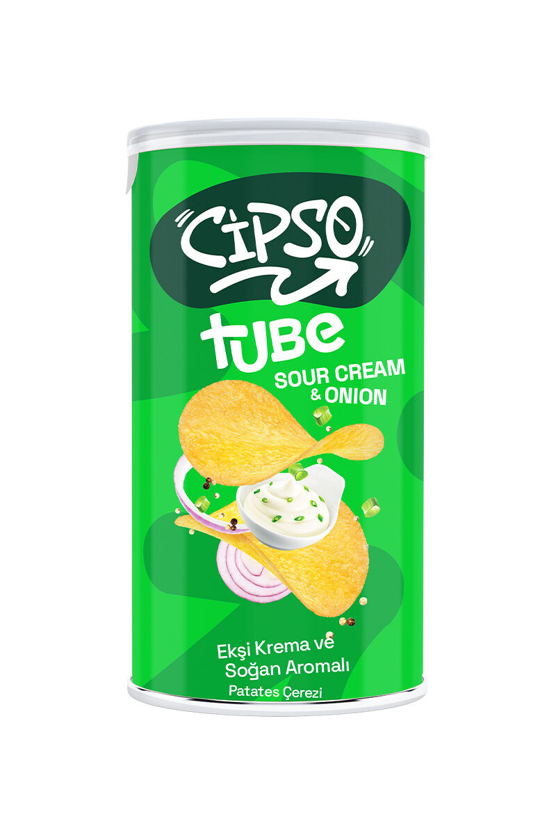 Cipso Tube Ekşi Krema&Soğan Patates Cipsi 90 g