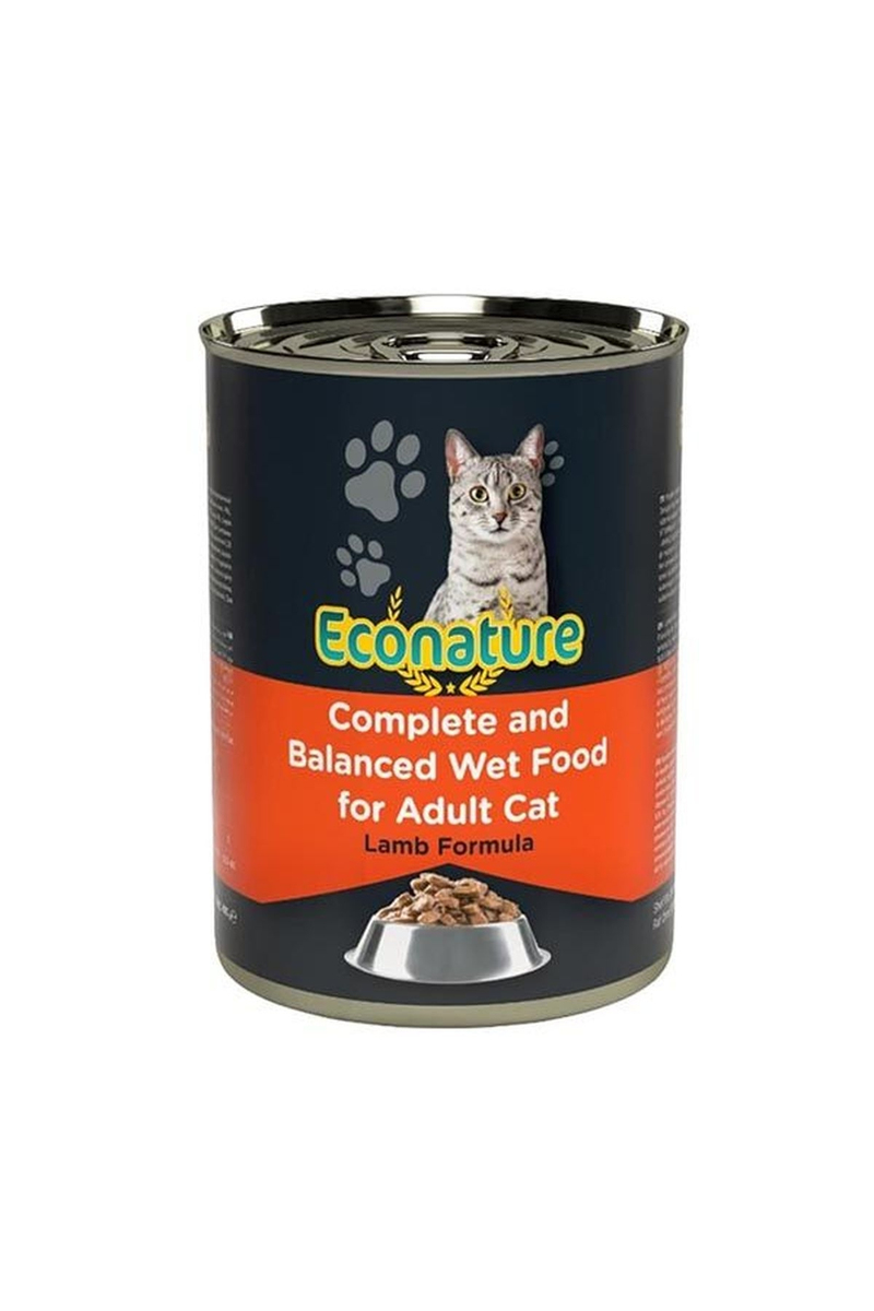 Econature Yetişkin Yaş Kedi Maması (Adult Cat) Kuzu Etli 400GR