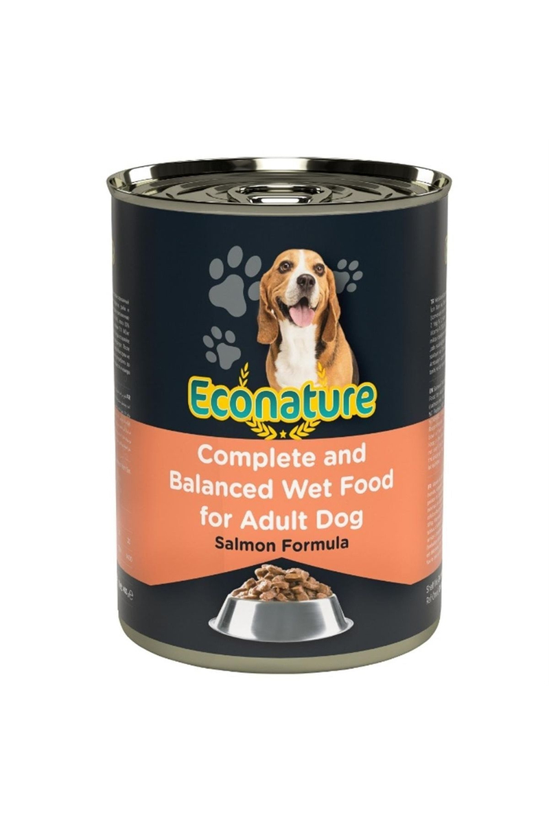Econature Yetişkin Yaş Köpek Maması (Adult Dog) Ezme Somonlu 400GR