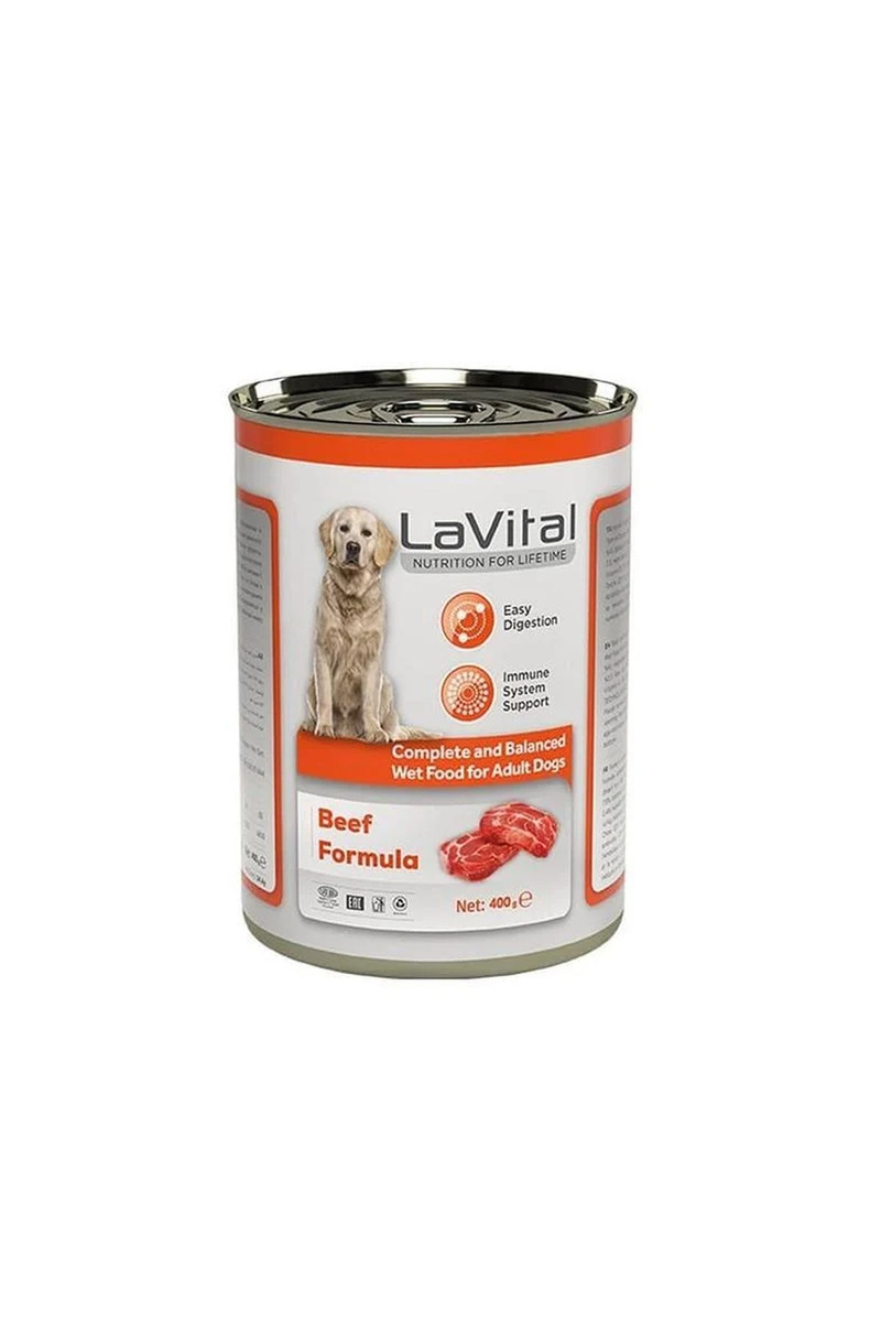 LaVital Yetişkin Yaş Köpek Maması Adult Sığır Etli 395 g